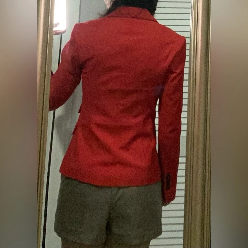 Express red blazer size 2 used in good condition office wear - Picture 2 of 5